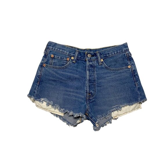 Levi’s 501 Cut Off Denim Jean Shorts-sz 29 - Picture 1 of 6